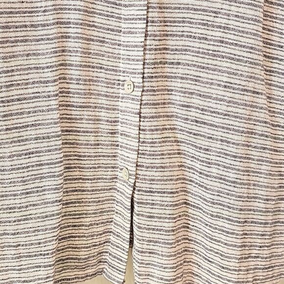 Cabi Hacienda Striped Linen Button Down Shirt small - Picture 3 of 8